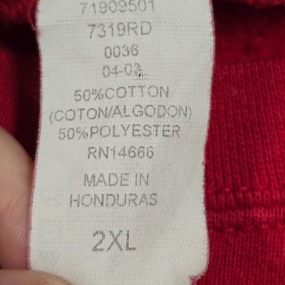 Vintage New England Patriots‎ Sweatshirt Mens 2XL Red Champions Heavyweight READ - Picture 7 of 11